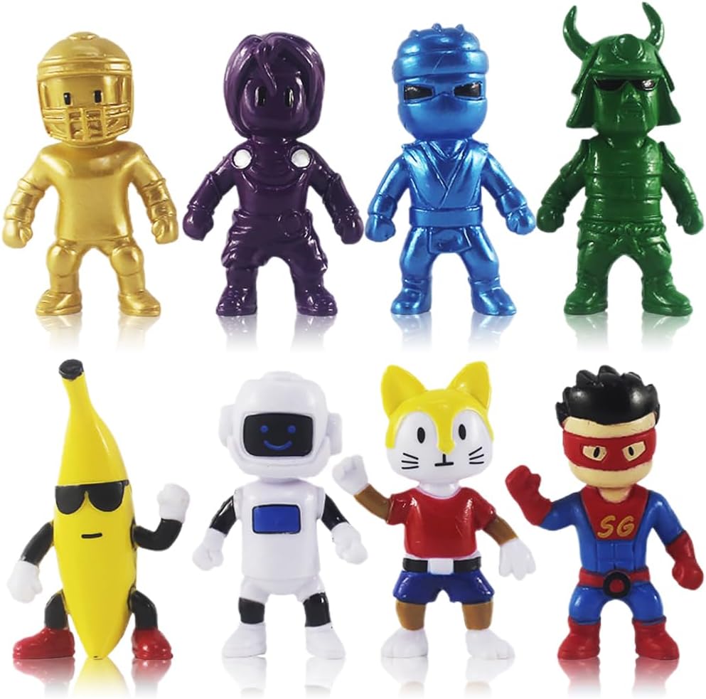 Stumble Guys - Mini Figuras para Decoração, Toppers, Presente