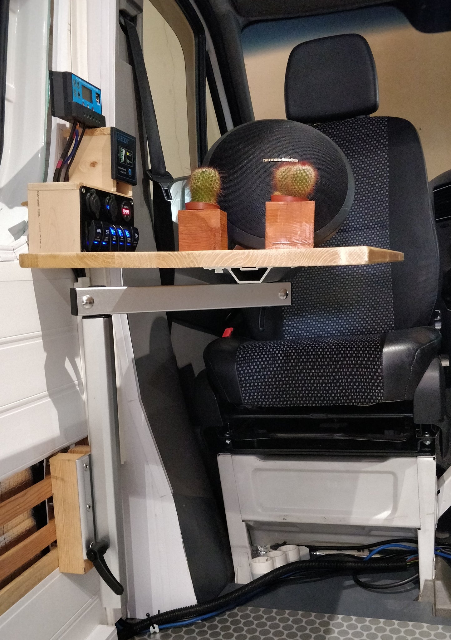 Perna removível de Mesa Flexível/Retrátil em alumínio, suporte de Mesa Giratória de 360° pernas ajustáveis, portátil para móveis de bricolage para Autocaravana Caravana Sofá (Table Leg Only)